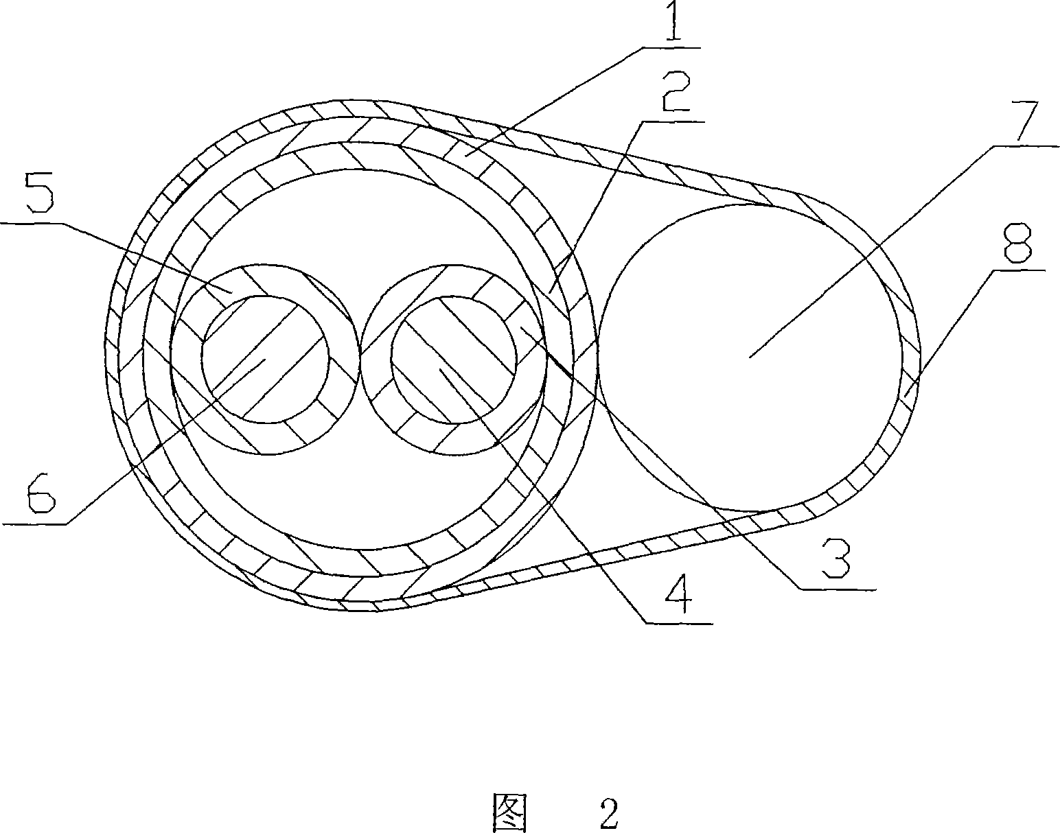 Pipeline accompanying-heat cable