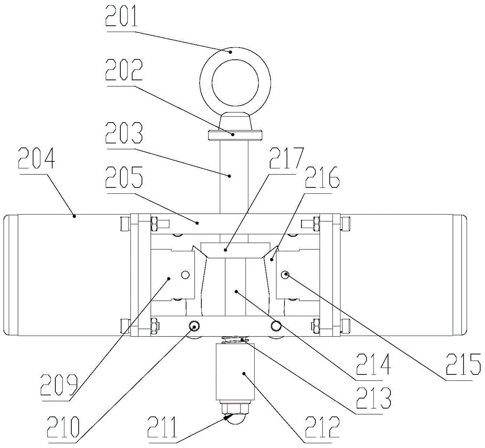 A wire rope brake