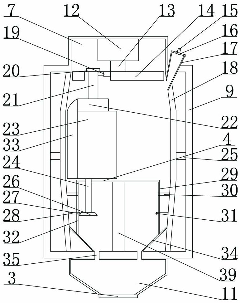 A wheat aleurone layer peeling device