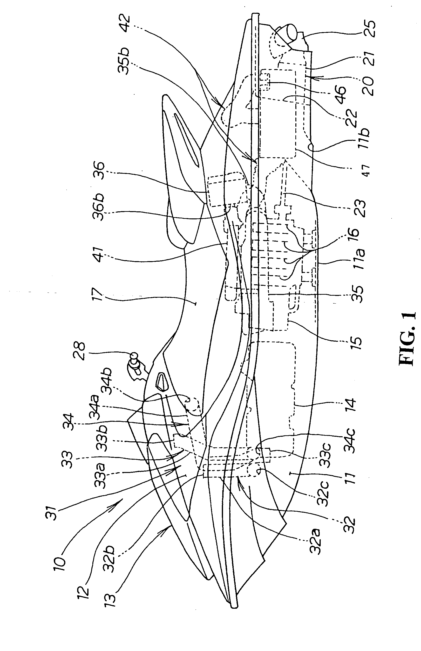 Air intake device for watercraft