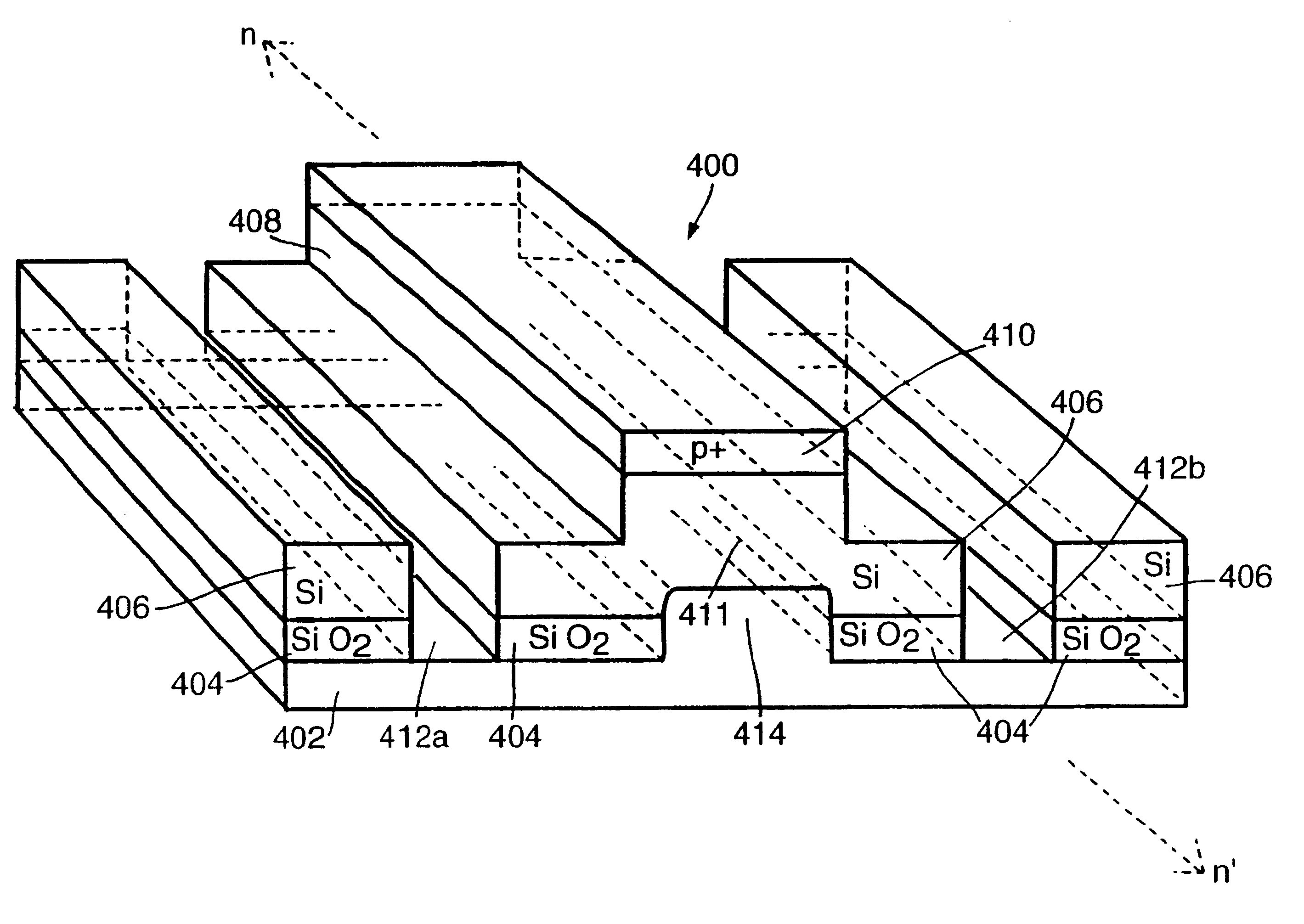 High conductivity buried layer in optical waveguide