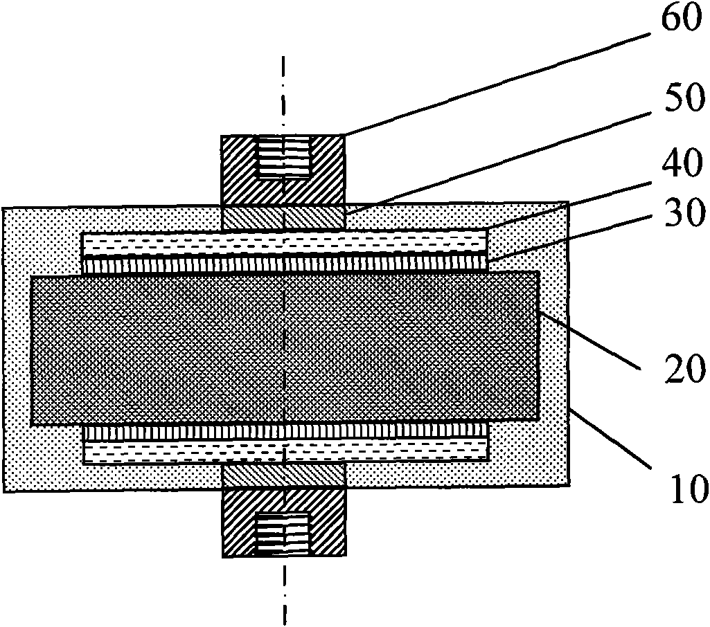 Miniature high-voltage capacitor and making method thereof