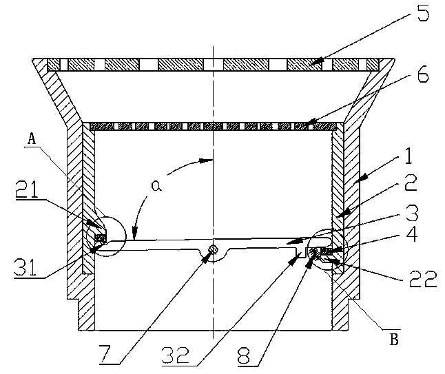 Self-sealing type floor drain