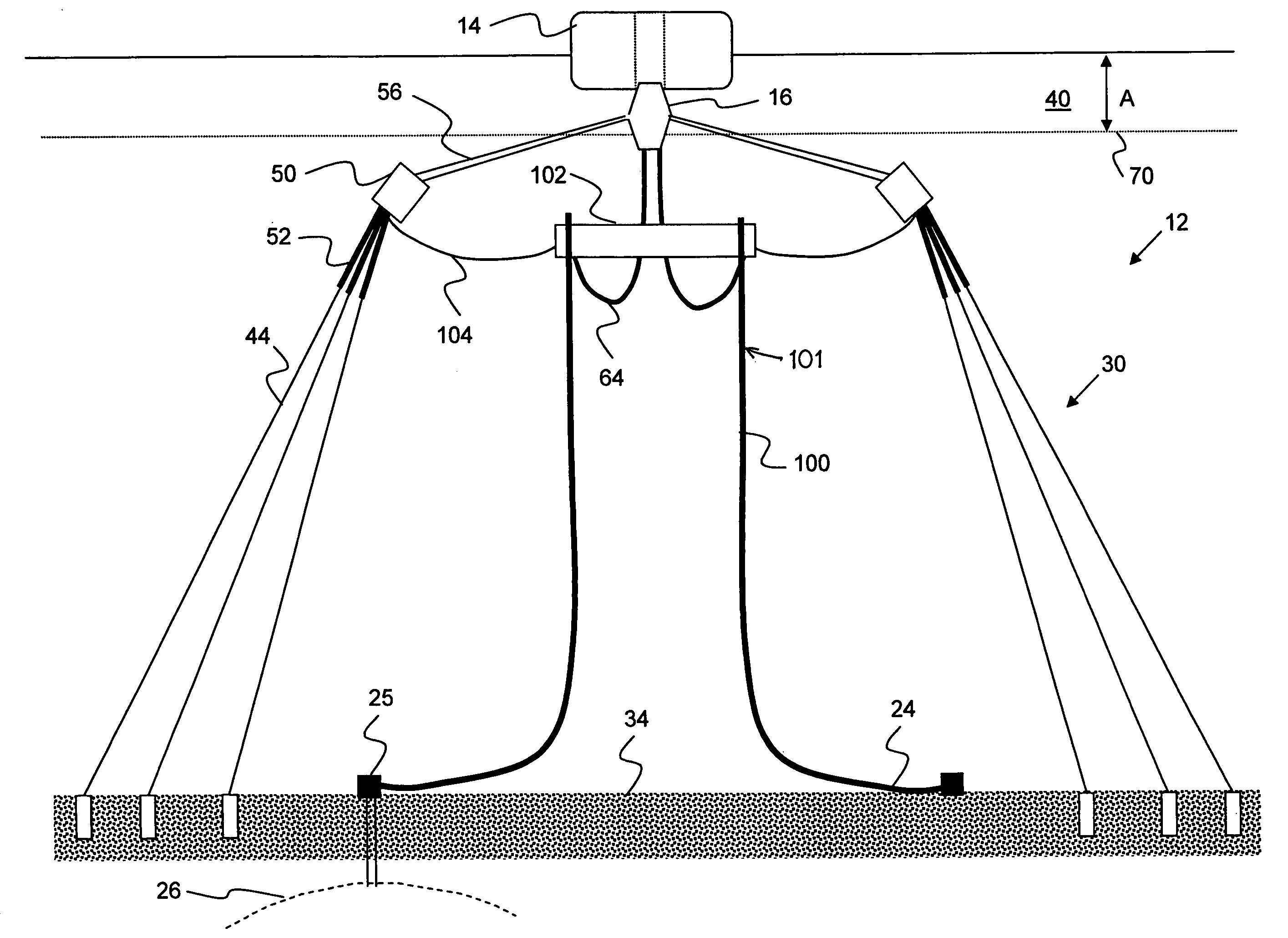 Disconnectable riser-mooring system