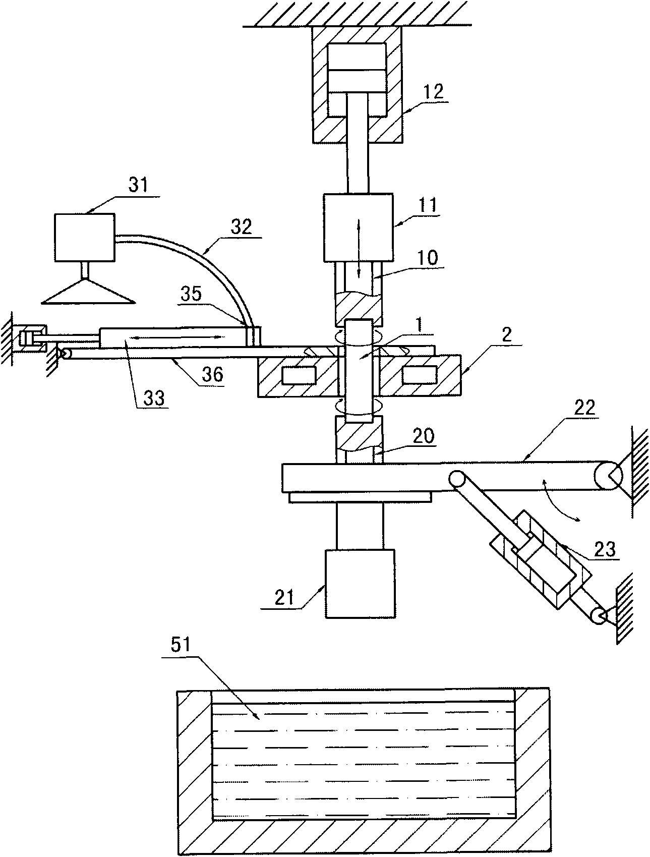 Heat treating equipment for rocker arm shaft of automobile engine