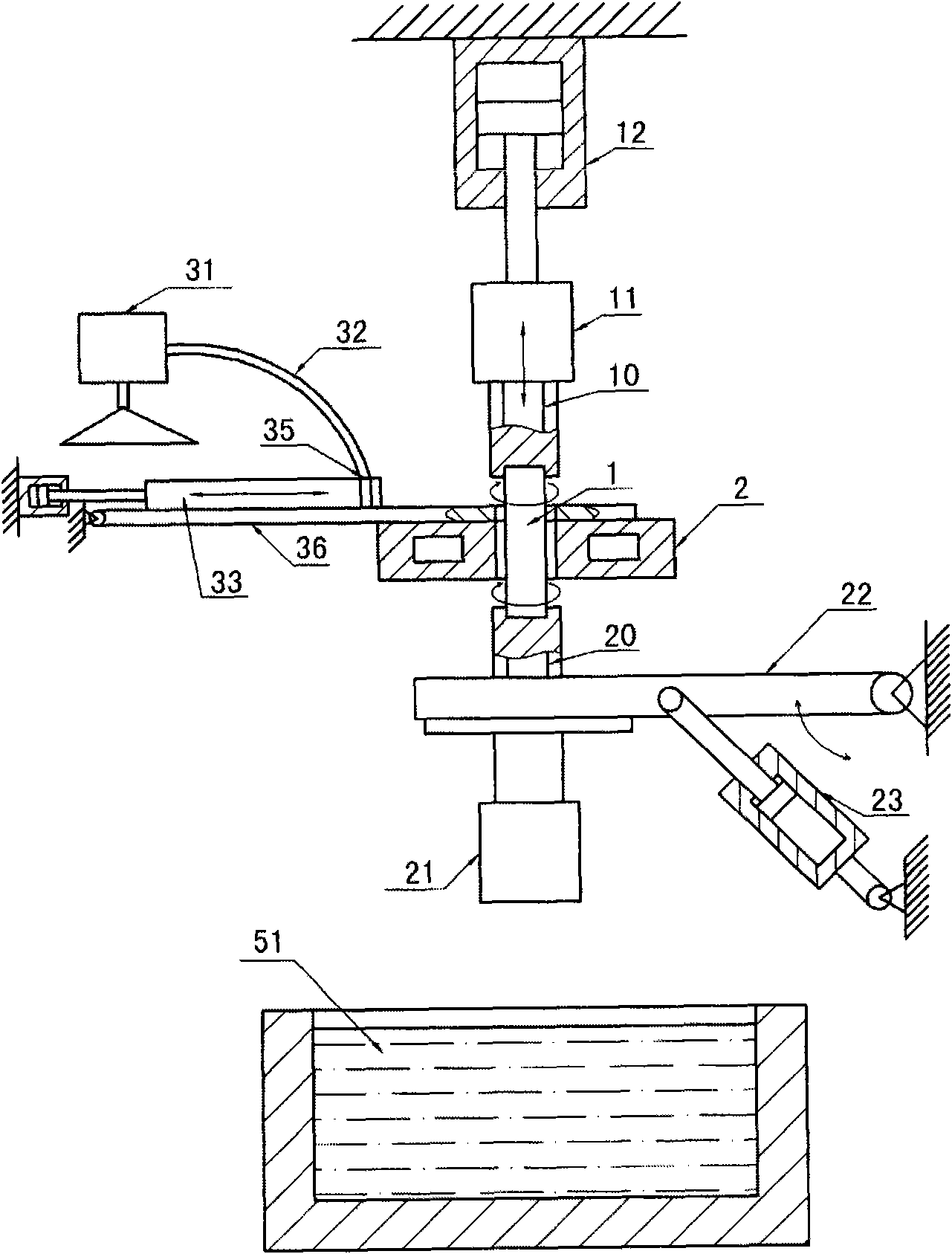 Heat treating equipment for rocker arm shaft of automobile engine