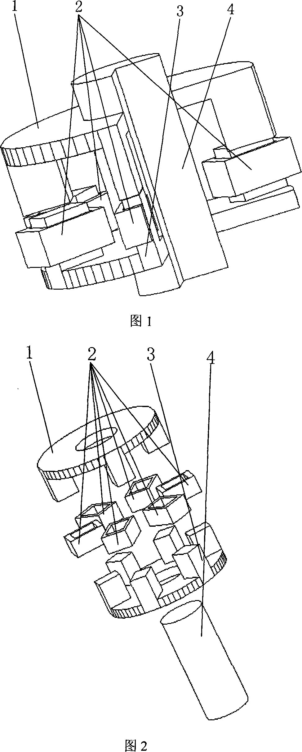 Axial switch reluctance motor