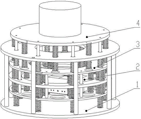 Sound wave mixing device based on three-freedom-degree resonance system