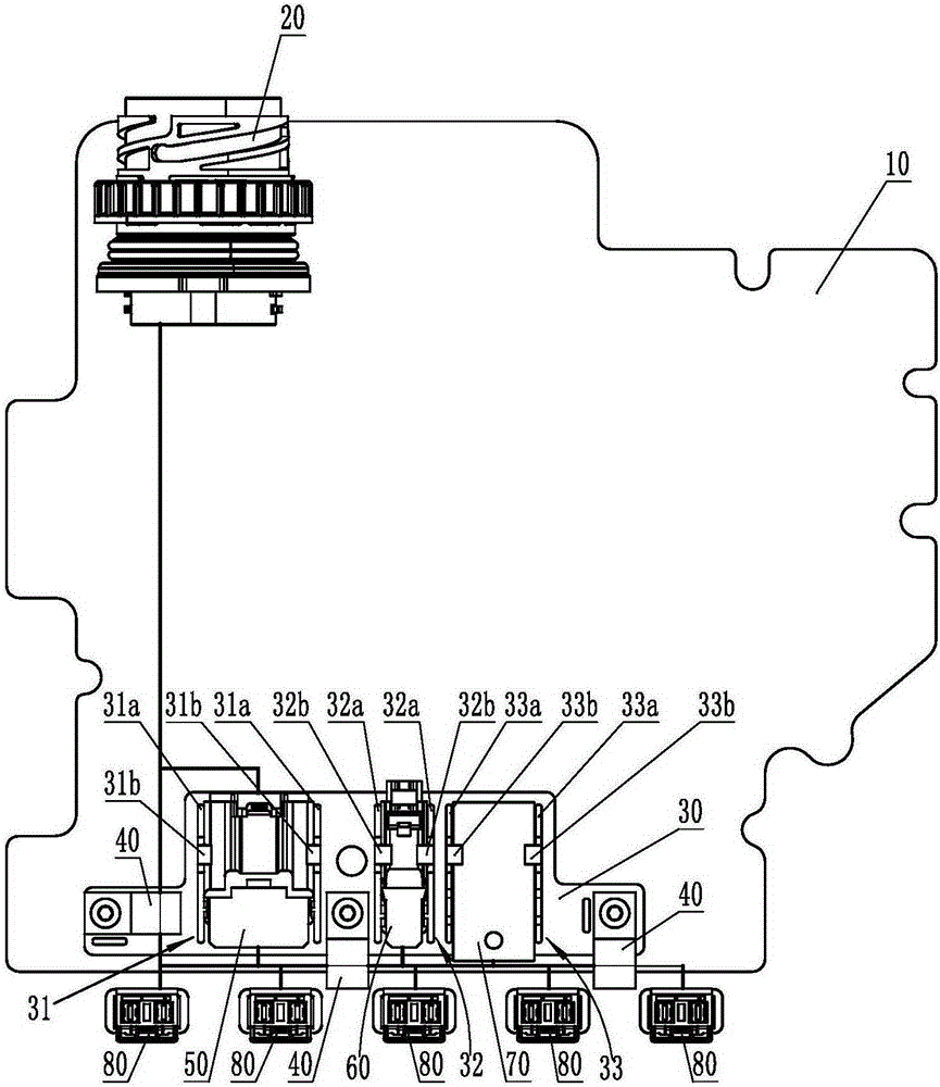 Gearbox wire harness arrangement structure