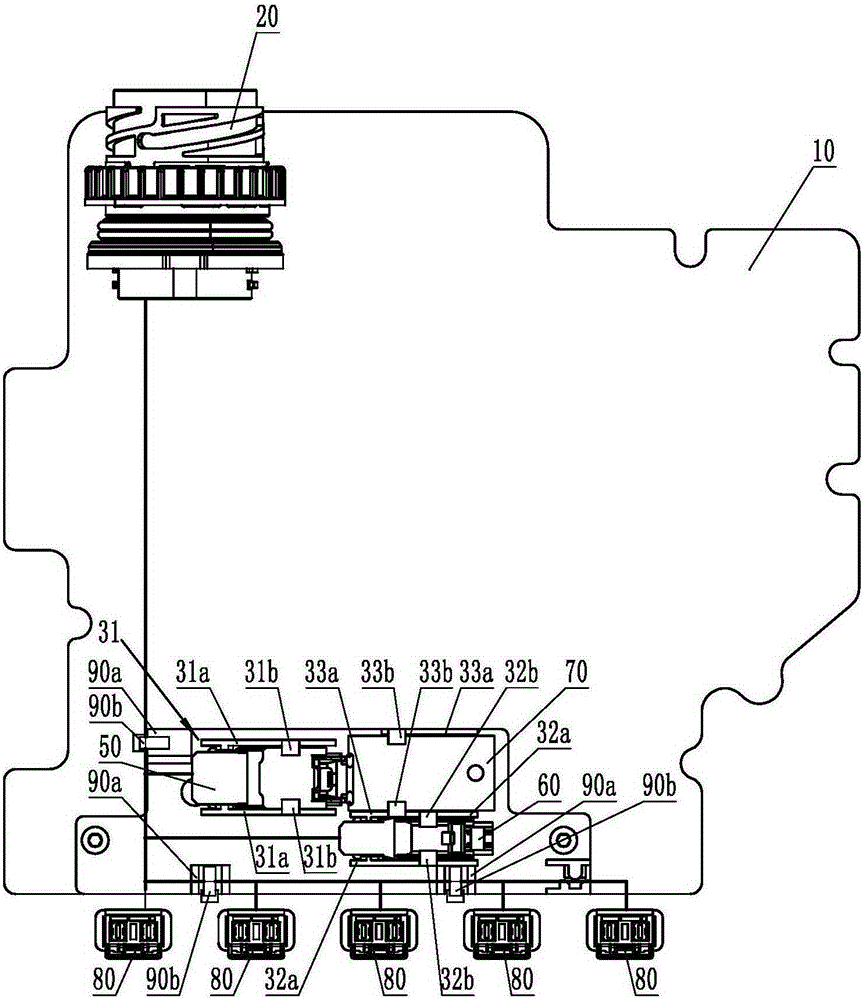 Gearbox wire harness arrangement structure