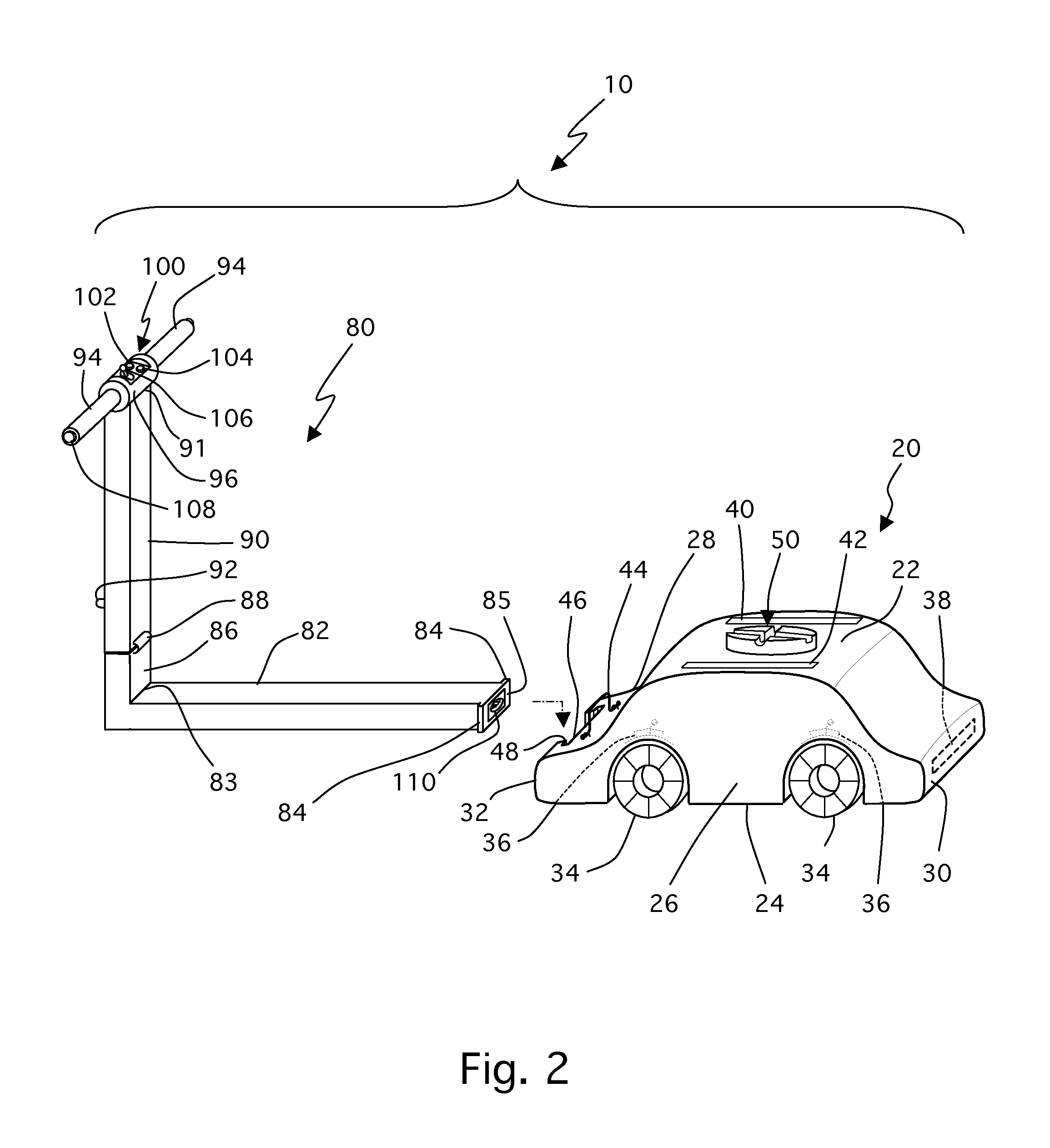 Illuminated vehicle lift assembly