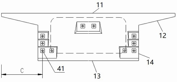 A beam end prestressed structure and its construction method