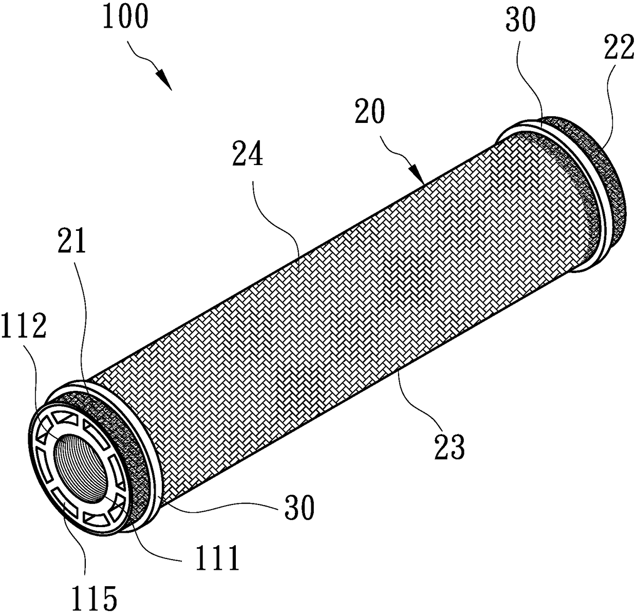 Aeration pipe structure