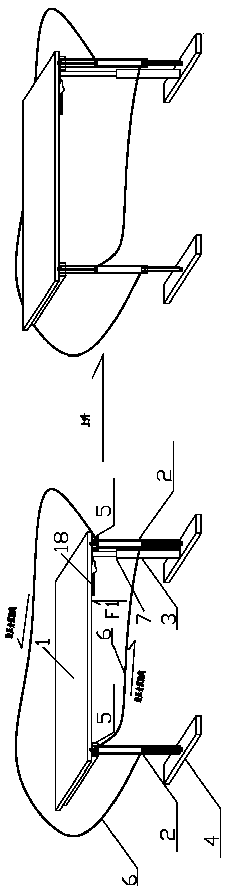 Single-power-source hydraulic auxiliary synchronous lifting table