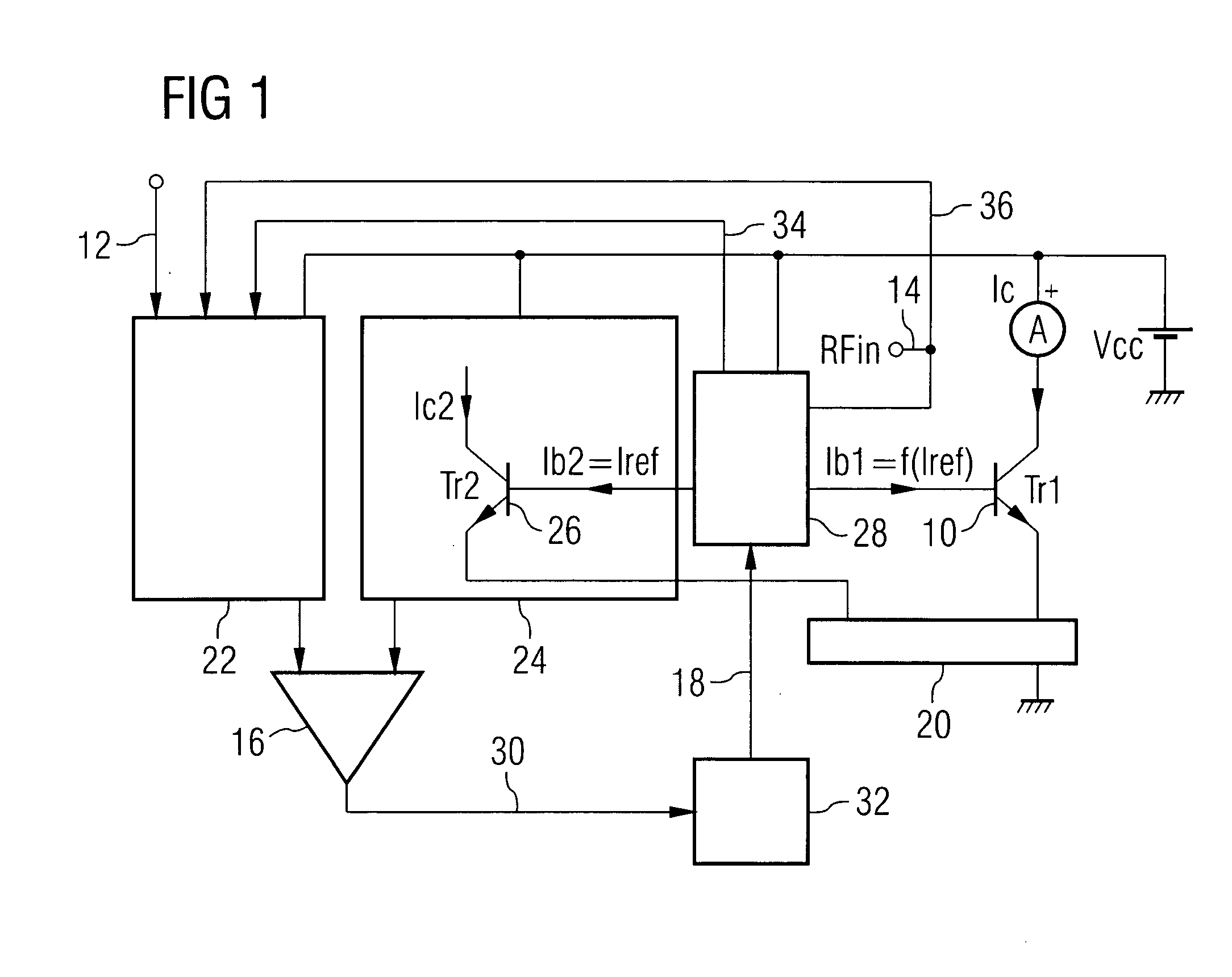 Bias circuit for a bipolar transistor