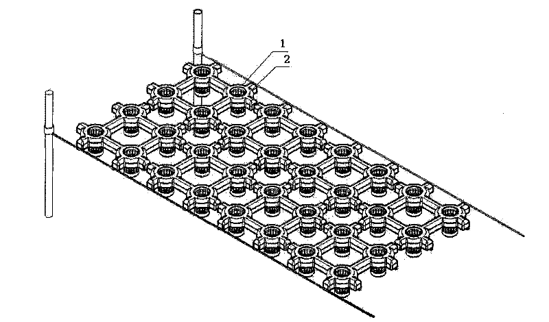 Combined ecological floating bed for water planting plants and flowers