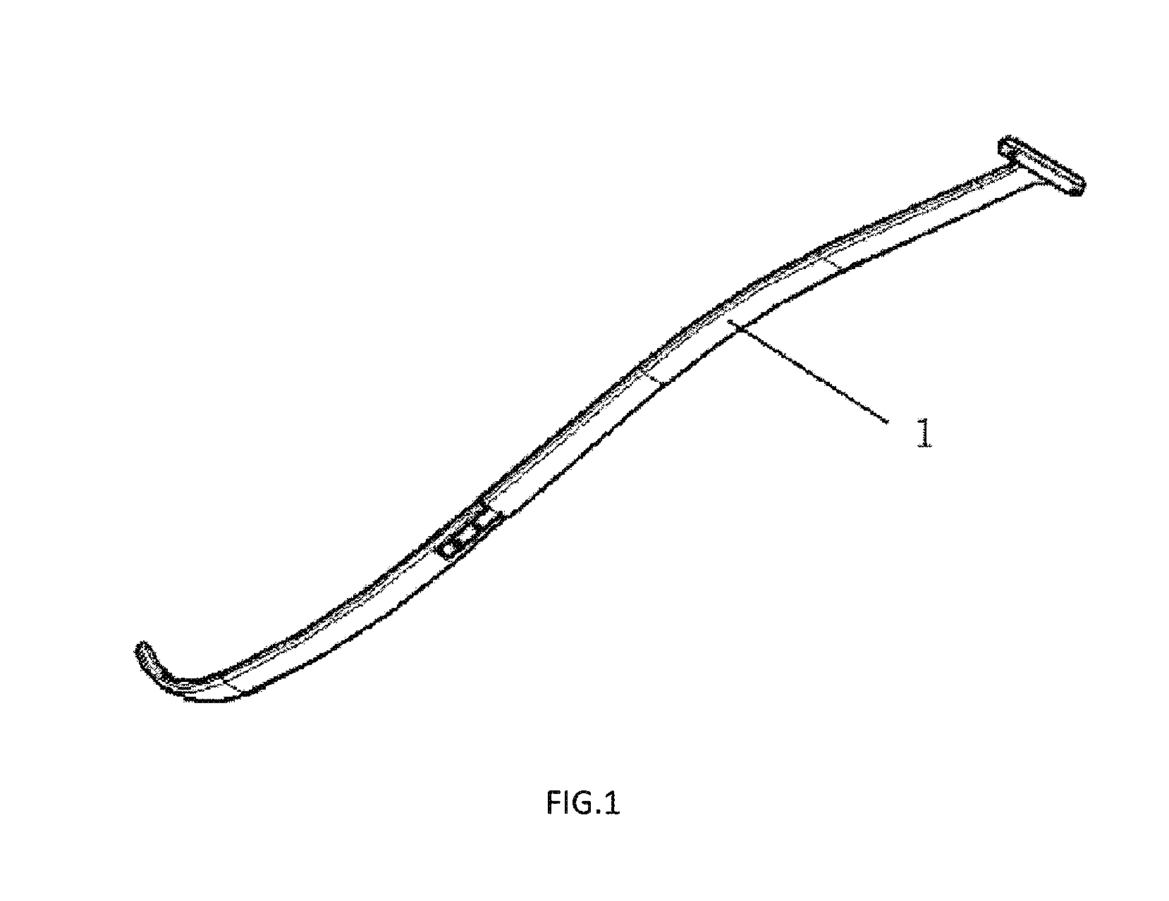 Steel plate for funnel chest orthopaedic surgery