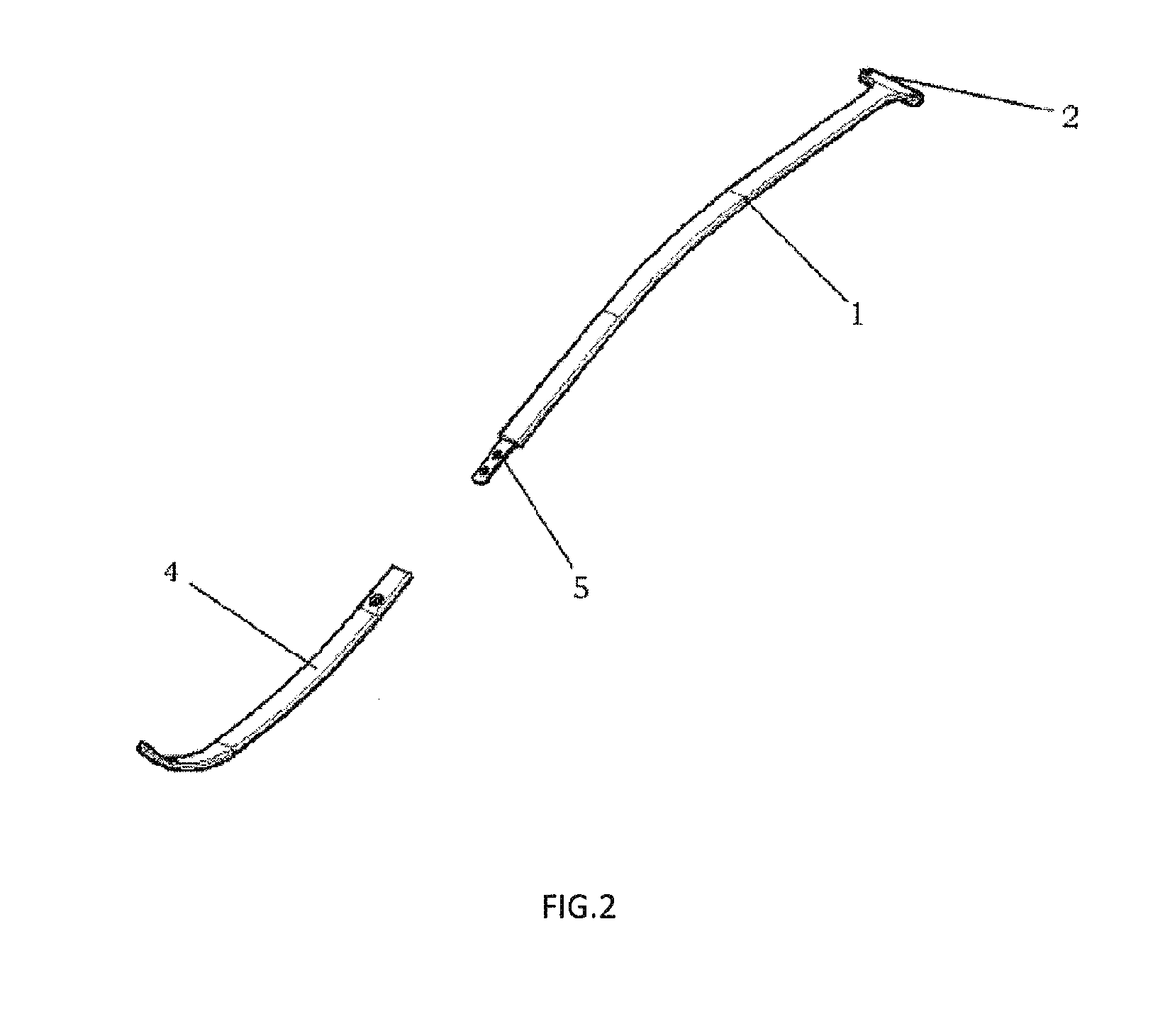 Steel plate for funnel chest orthopaedic surgery