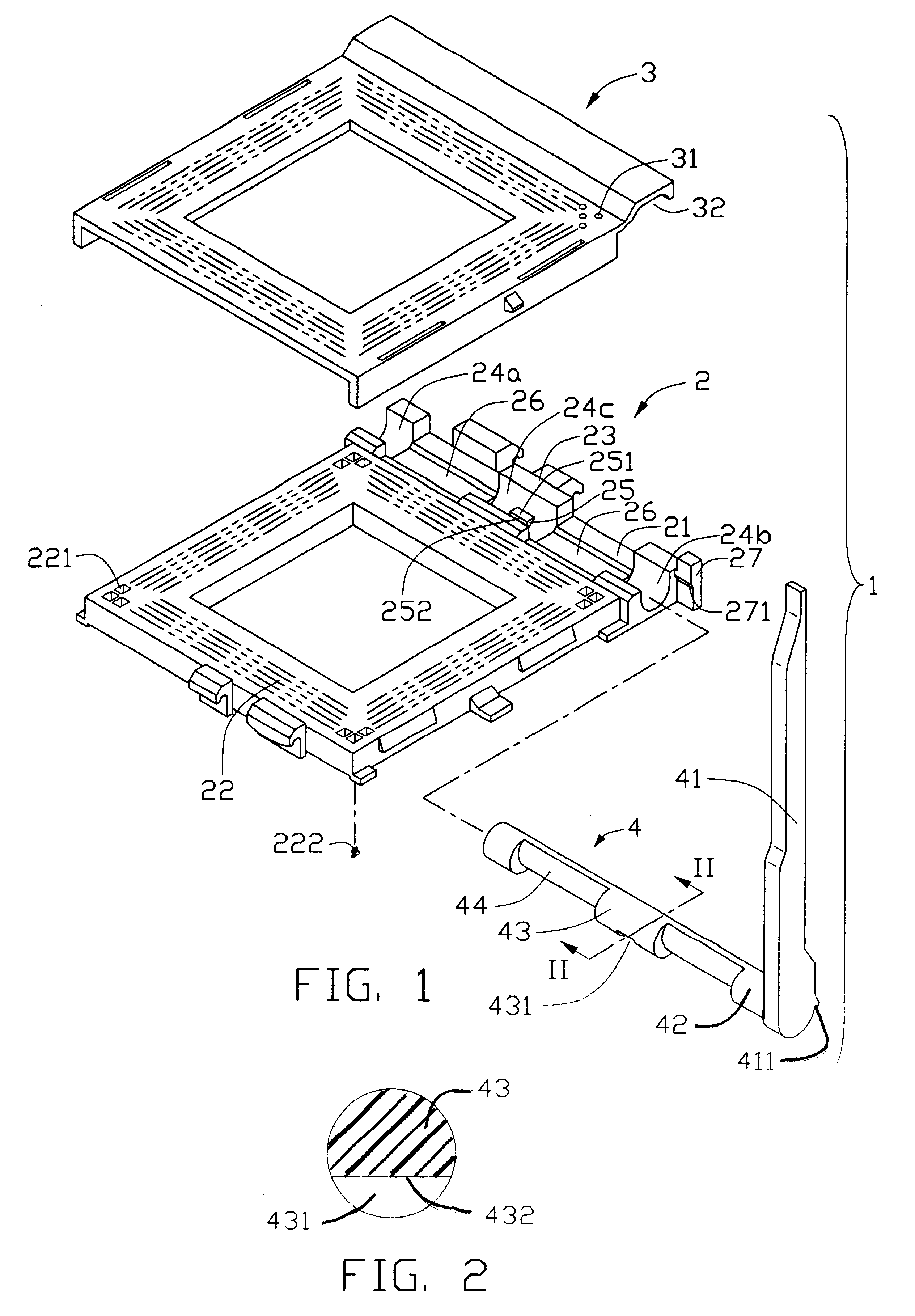 Electrical connector with operation lever positioning configuration