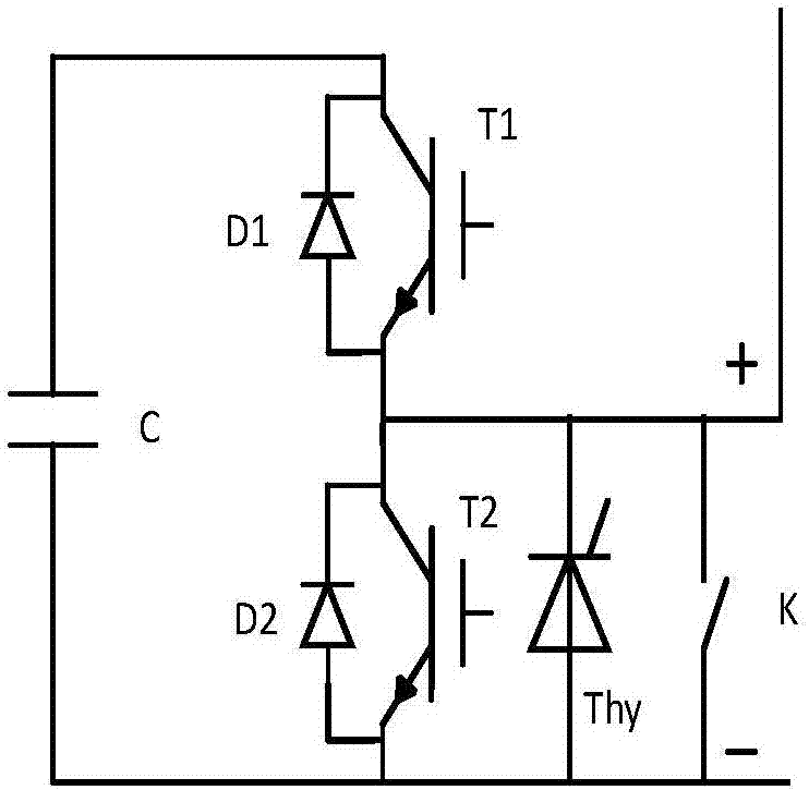 Converter valve routine testing circuit and testing method thereof