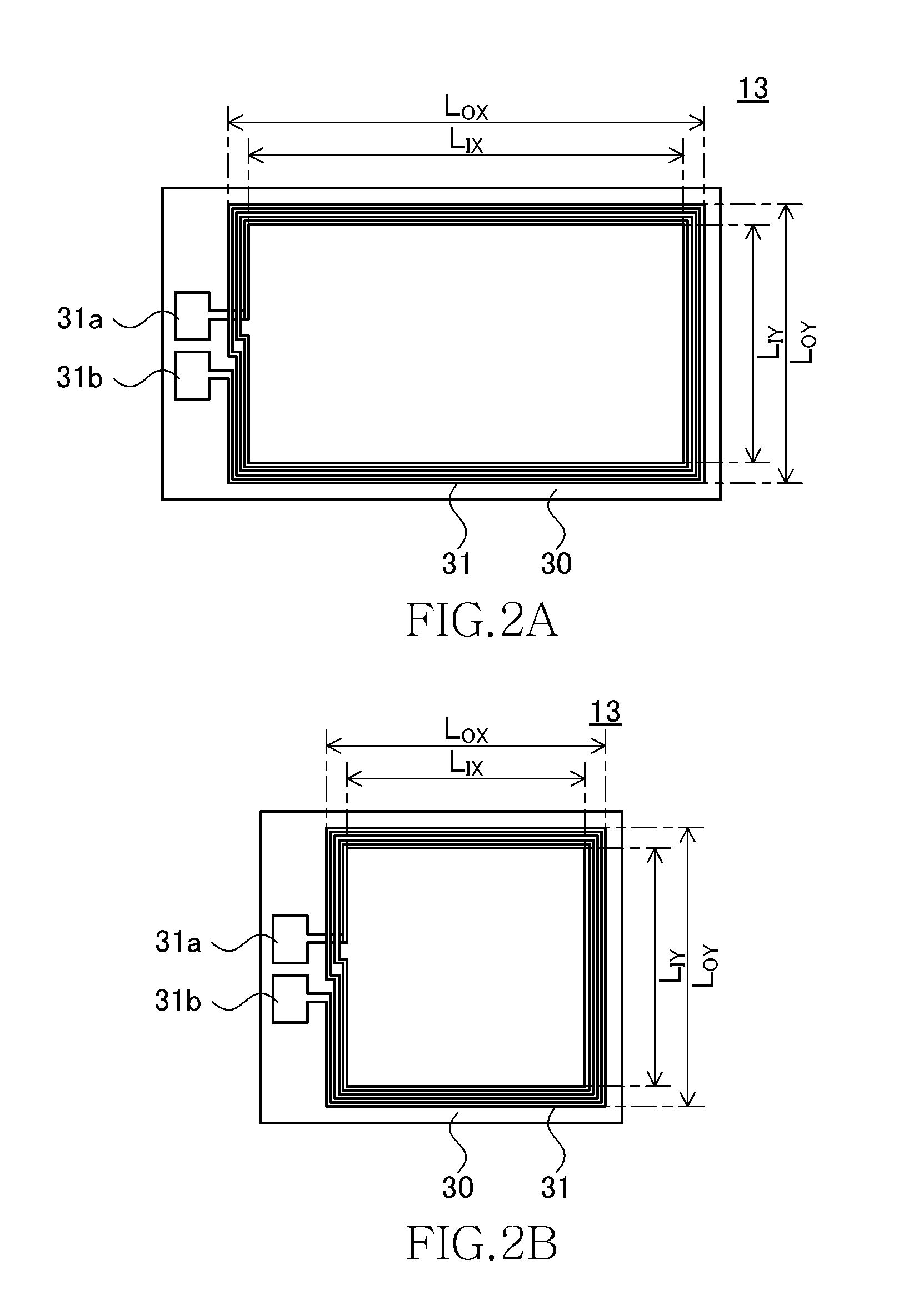 Proximity type antenna and radio communication device