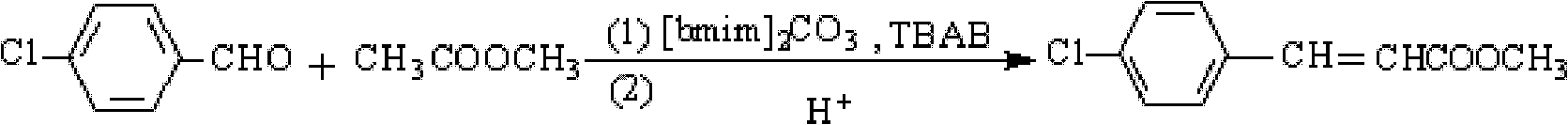 Preparation method of p-chlorine methyl cinnamate