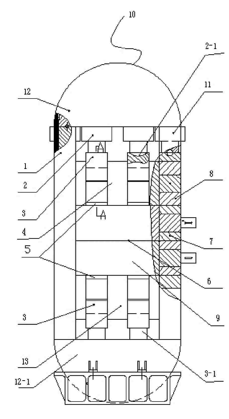 Sheet rolling mill with hydraulic screwdown on support roll