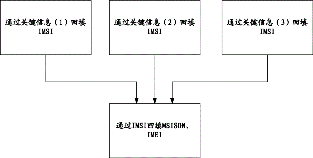 Method and device for backfilling subscriber fixed identity