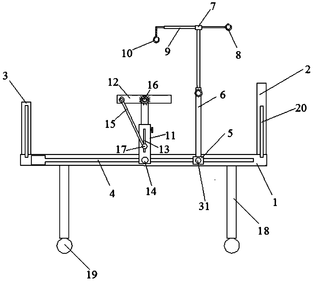 Multifunctional nursing bed special for pediatrics