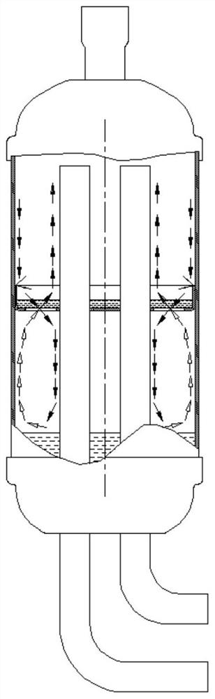 Liquid accumulator and compressor assembly