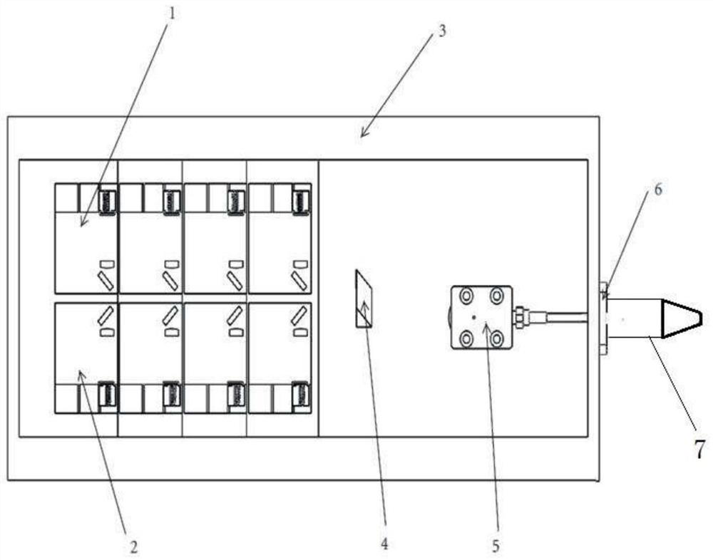 Multi-group symmetrical array high-power optical fiber coupling semiconductor laser packaging structure and method