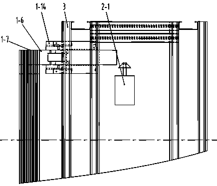 Mining elevator lapping platform suitable for flexible guide rail and mining elevator lapping method