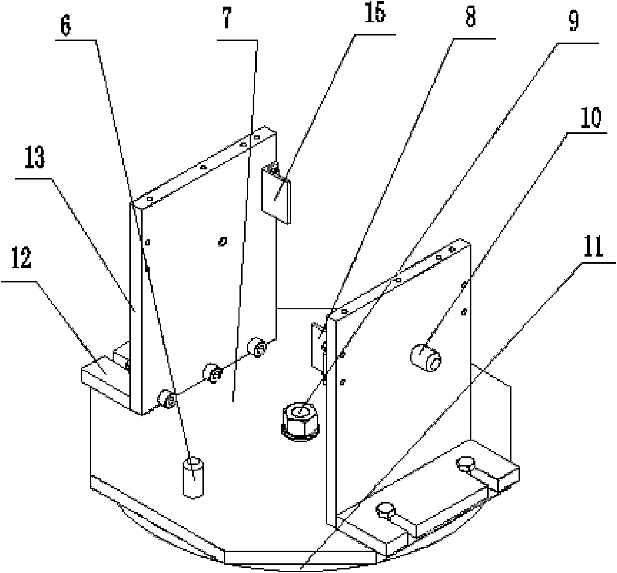 Special fixture for friction durability test of automobile touch screen