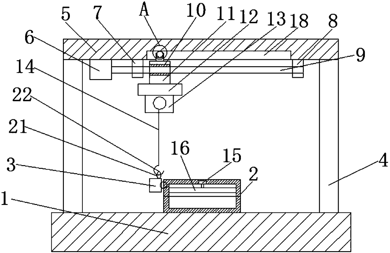 Mold turnover device for conveniently adjusting interior clamping diameter