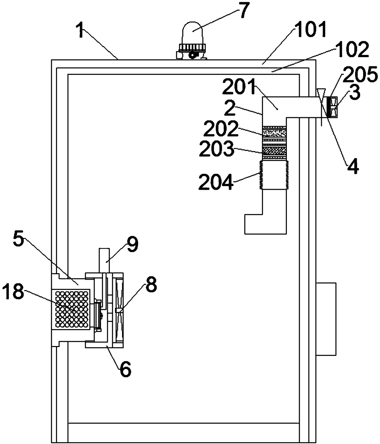 Explosion-proof positive pressure power distribution cabinet