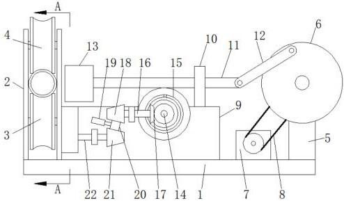 Fixed-length cutting device used for production of cable insulation pipes