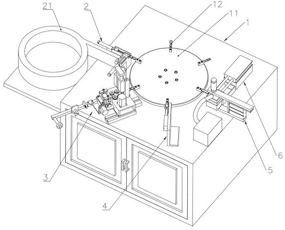 A kind of automatic assembly equipment for switching power supply pressure strip