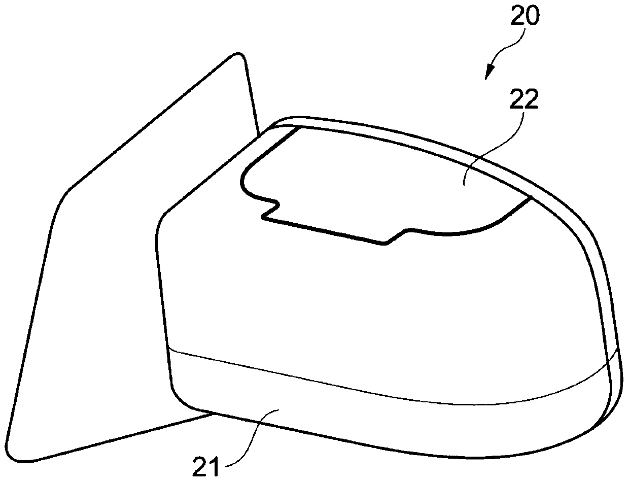 Exterior mirrors of motor vehicles and motor vehicles