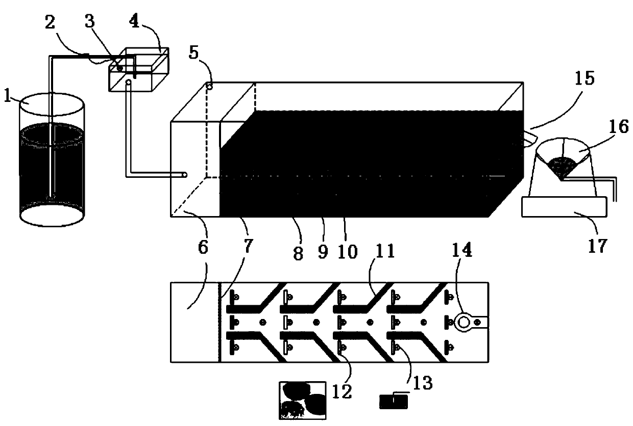 Test device and test method for simulating dam piping under high water-level condition