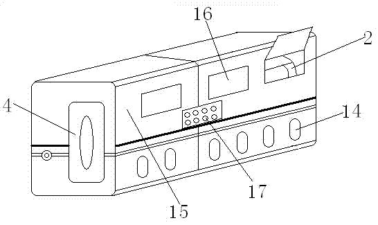 Square-round medical hyperbaric oxygen chamber