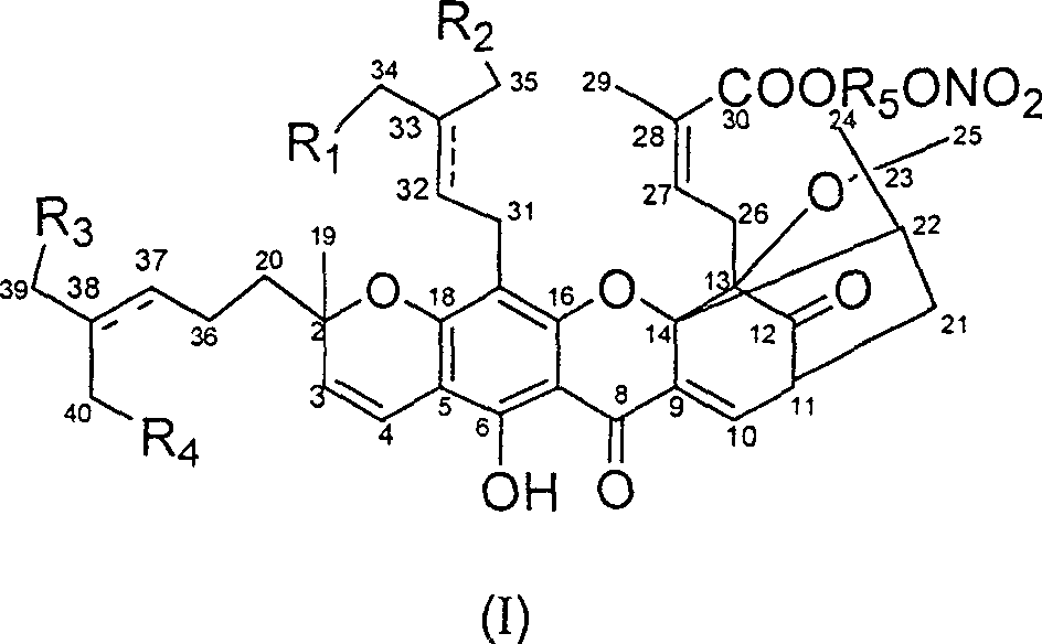 Gambogicacid derivative and its preparation method and uses in pharmacy