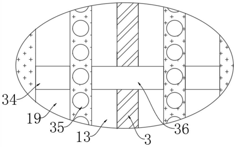 Air circulation humidifying device in desert area sample room