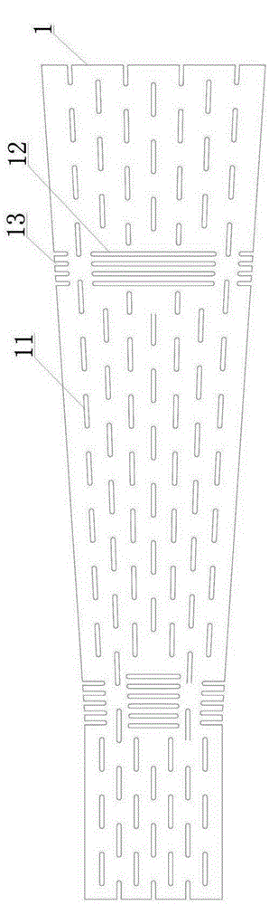 Orthosis clamping plate with longitudinal deformation holes and transverse deformation holes