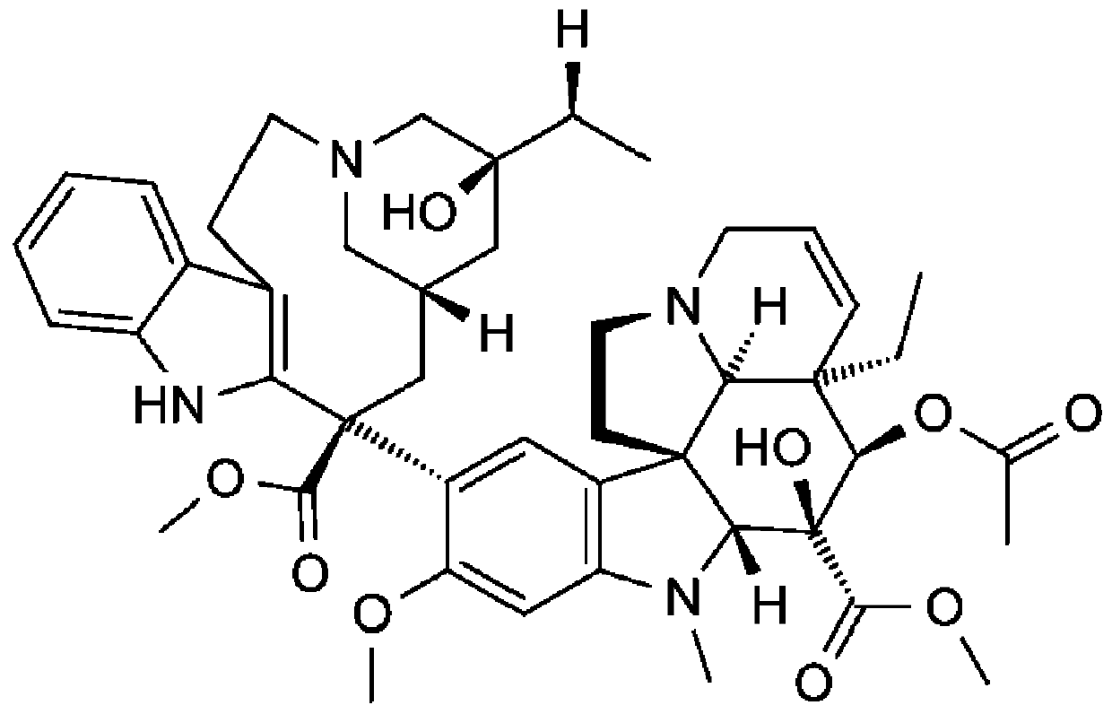 Functionalized vinblastine liposome and its application