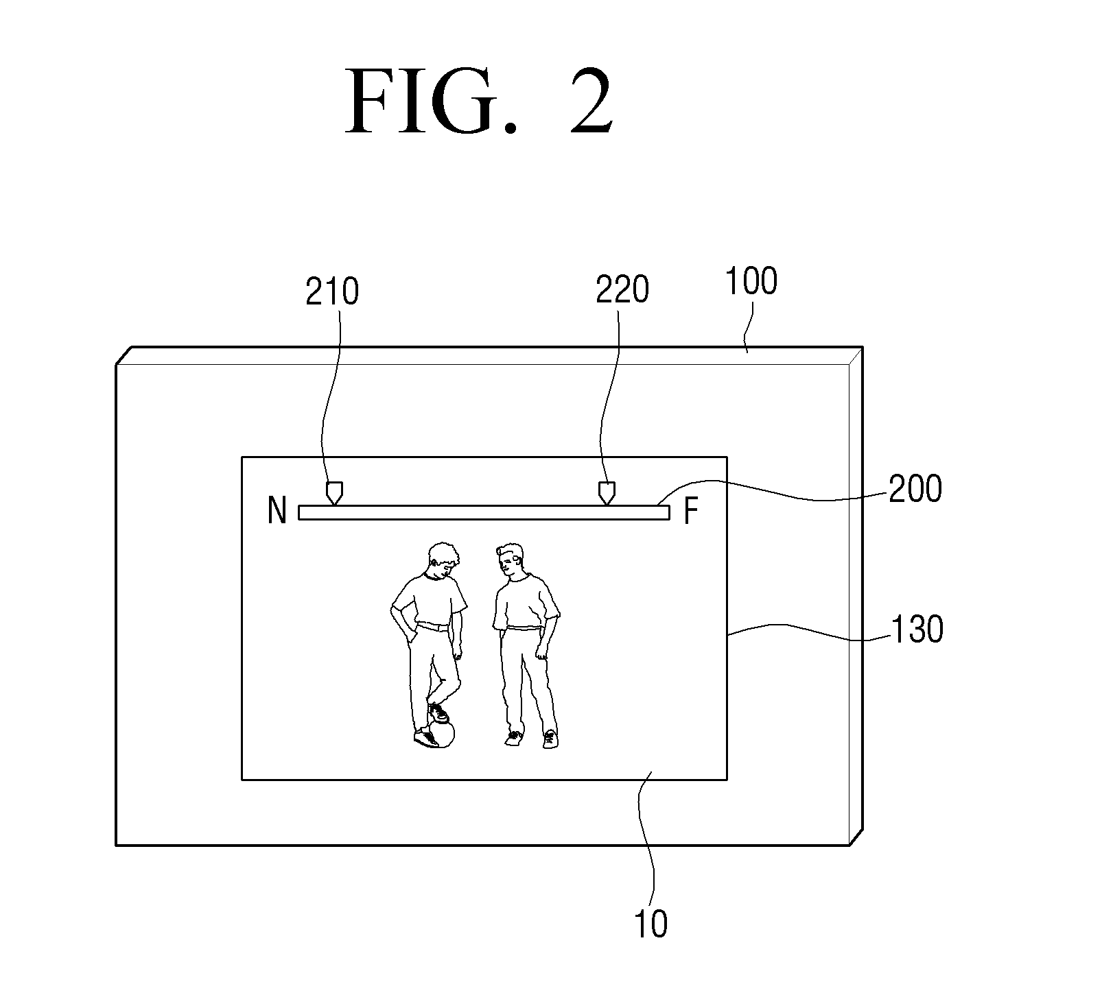 Photographing device for displaying a manual focus guide and method thereof