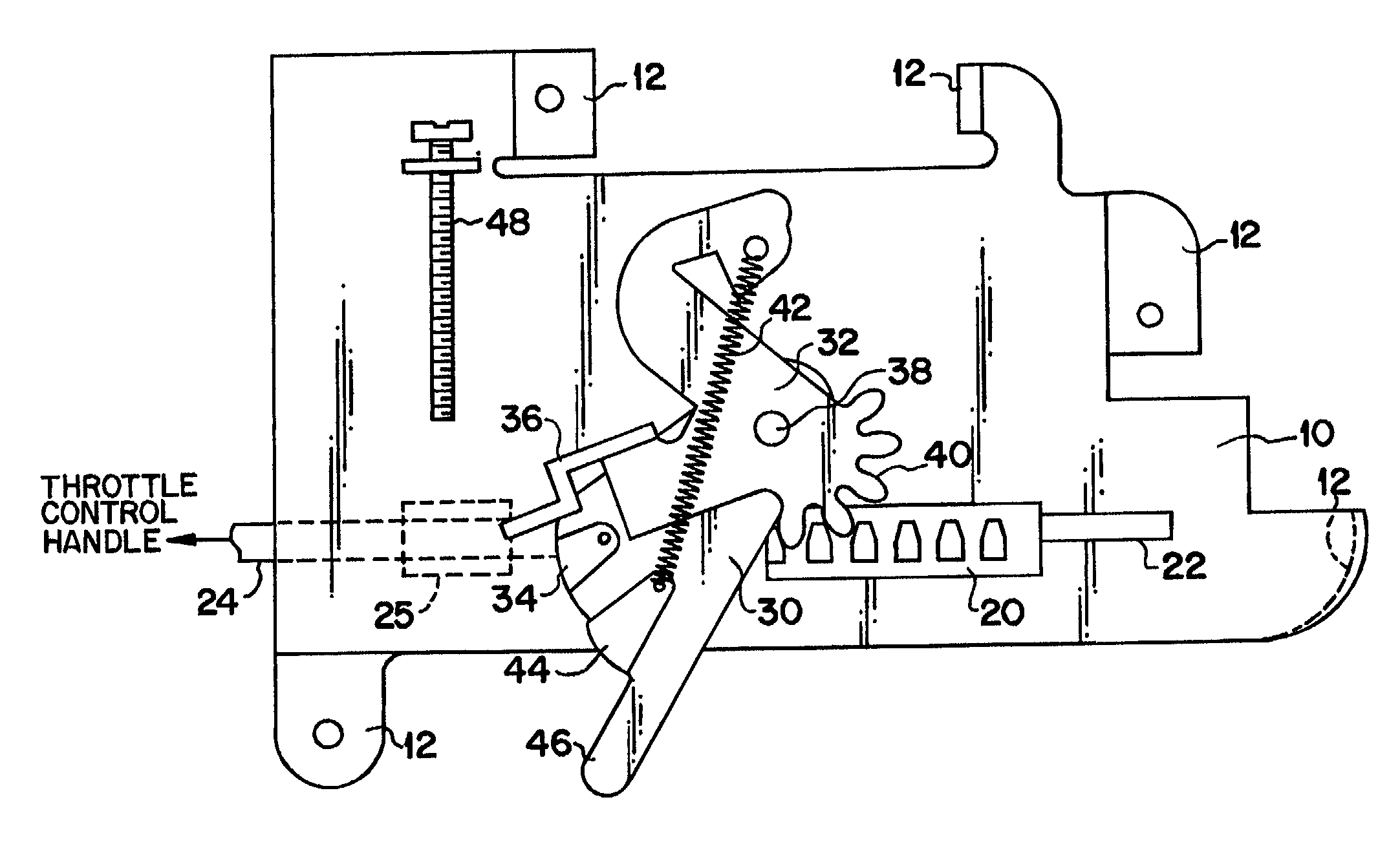 Dual arm choke and throttle control