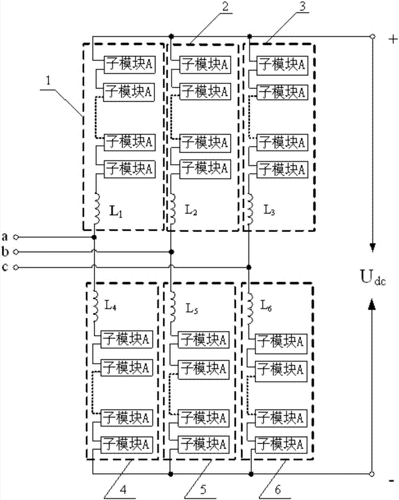 Fault self-clearing MMC sub module and converter with same