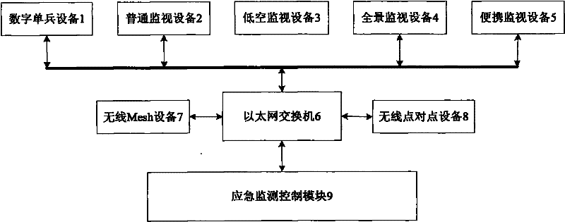 Emergency site monitoring and control system