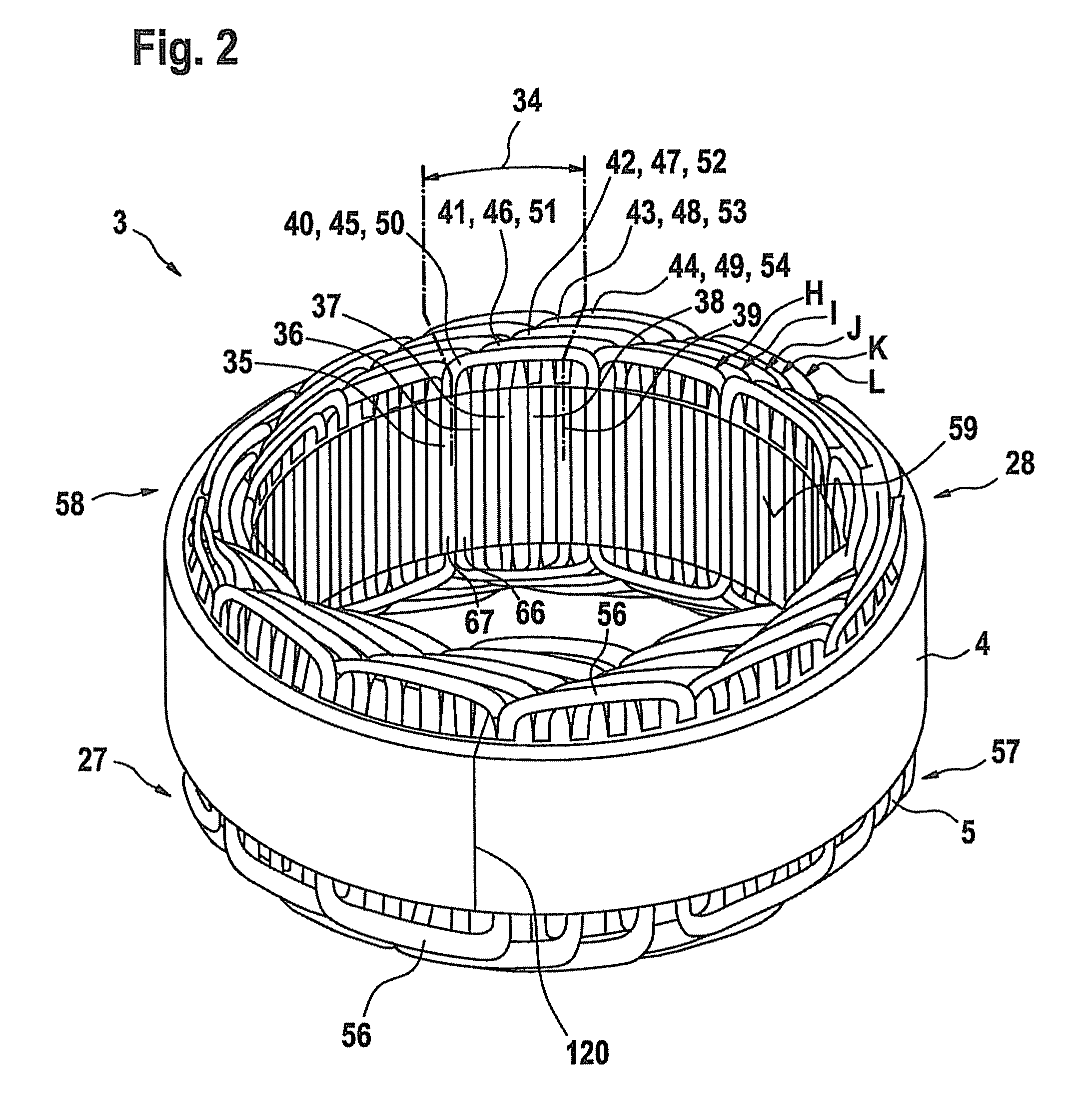 Polyphase electrical machine