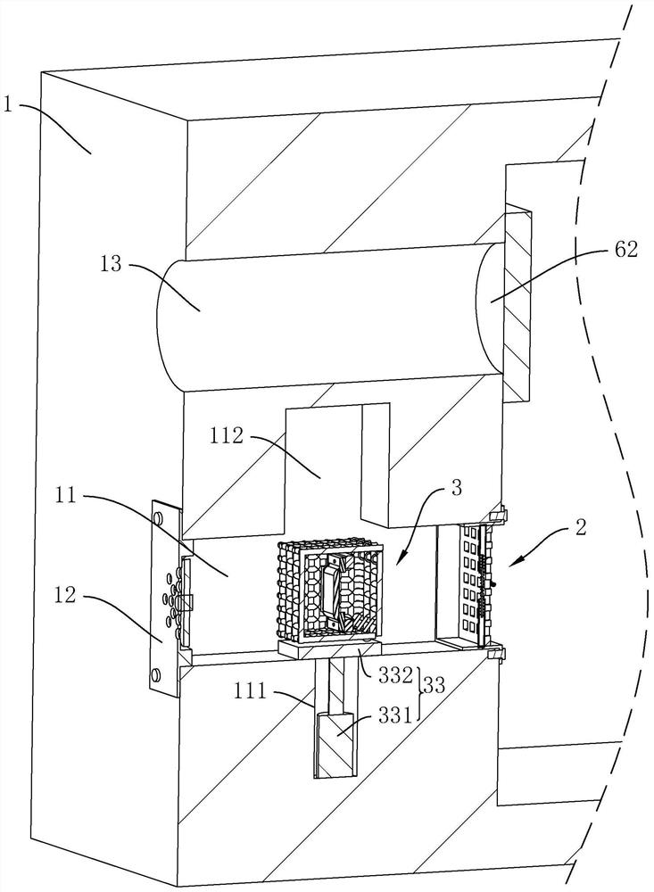 Civil air defense basement ventilation device